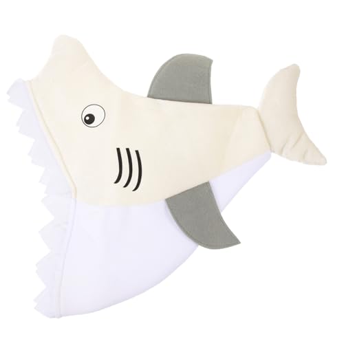 HEMOTON Kuscheliger Plüsch Shark Hut für Erwachsene und Atmungsaktives Bequemes Tier Kopfschmuck für Halloween und Kostümpartys Kreatives Rollenspielzubehör HEMOTON Kuscheliger Plüsch Shark Hut für Erwachsene und Atmungsaktives Bequemes Tier Kopfschmuck für Halloween und Kostümpartys Kreatives Rollenspielzubehör von HEMOTON