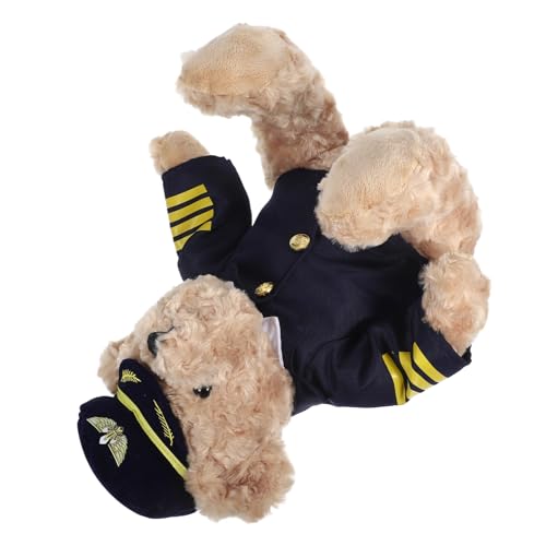 HEMOTON Kuscheltier Bär im Piloten Outfit Großer Plüschbär für Geburtstagsfeiern Hochzeiten und Kreative Weiches Süßes Plüschtier für Unvergessliche HEMOTON Kuscheltier Bär im Piloten Outfit Großer Plüschbär für Geburtstagsfeiern Hochzeiten und Kreative Weiches Süßes Plüschtier für Unvergessliche von HEMOTON