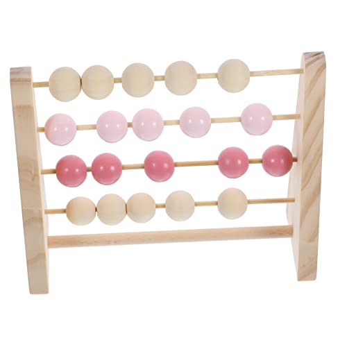 HEMOTON Kinder holzspielzeug frühkindliche aufklärung holzspielsachen Wooden Toys Holzperlen Rechenspielzeug holzdeko motorik Schreibtisch Ornamente schmücken Werkzeug Abakus hölzern von HEMOTON