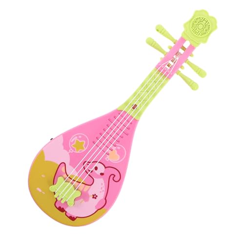 HEMOTON Leichtes Chinesisches Pipa für Traditionellem Design und Dinosaurier-Motiv Realistische Saiteninstrument Nachbildung für Musikspiel Bühnenauftritte und Fotorequisiten von HEMOTON
