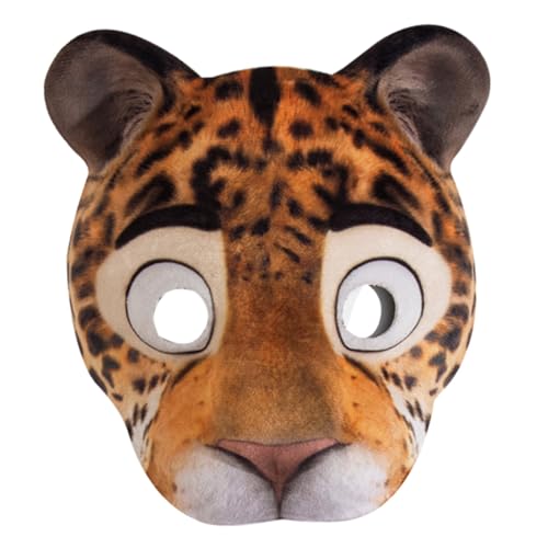 HEMOTON Leoparden Halbgesichtsmaske aus Leichtem EVA Atmungsaktiv und Elastisch Bequeme Tiermaske für Halloween Karneval Kostümparty und Kreative Verkleidungen für Erwachsene HEMOTON Leoparden Halbgesichtsmaske aus Leichtem EVA Atmungsaktiv und Elastisch Bequeme Tiermaske für Halloween Karneval Kostümparty und Kreative Verkleidungen für Erwachsene von HEMOTON
