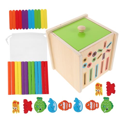 HEMOTON Lernspielzeug Für Kleinkinder Montessori Sortierspielzeug Formsortierer Für Kleinkinder Sortierspielzeug Aus Holz Formensortierspielzeug Für Hölzern von HEMOTON