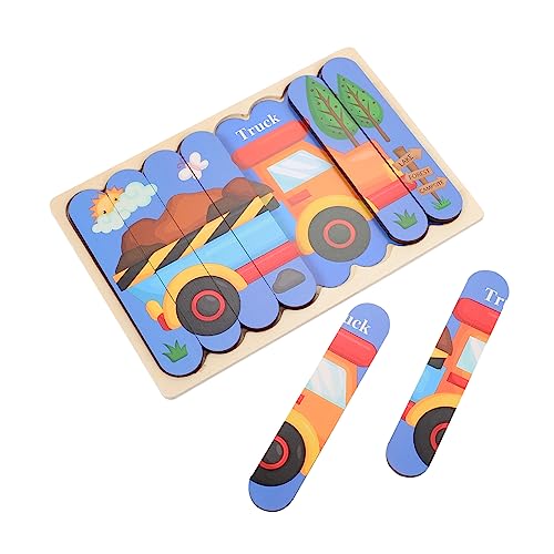 HEMOTON Lernspielzeug Holzpuzzle Cartoon Matching für Kleinkinder Fördert Kreativität Logisches und Hand Auge Koordination HEMOTON Lernspielzeug Holzpuzzle Cartoon Matching für Kleinkinder Fördert Kreativität Logisches und Hand Auge Koordination von HEMOTON