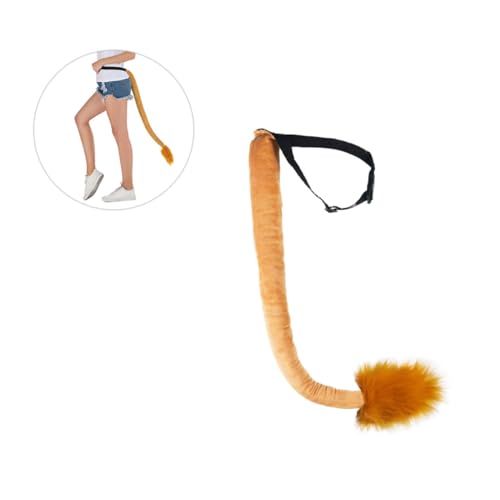 HEMOTON Löwenschwanz -Requisiten Cosplay Löwenkostüm Für Erwachsene Löwenschwanz-Cosplay Stütze Zubehör Halloween Fell Plüschschwanz Rollenspiel Gelb HEMOTON Löwenschwanz -Requisiten Cosplay Löwenkostüm Für Erwachsene Löwenschwanz-Cosplay Stütze Zubehör Halloween Fell Plüschschwanz Rollenspiel Gelb von HEMOTON
