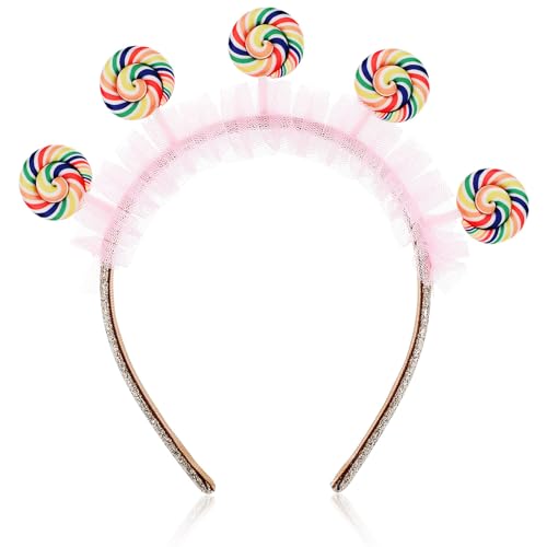 HEMOTON Lollipop-stirnband, Rosa Und Weiß, Haarschmuck für Mädchen, Süßigkeiten-kopfschmuck, Prinzessinnen-dekor, Karnevals-kopfbedeckungen, Party-haarreifen für Mädchen Und Frauen HEMOTON Lollipop-stirnband, Rosa Und Weiß, Haarschmuck für Mädchen, Süßigkeiten-kopfschmuck, Prinzessinnen-dekor, Karnevals-kopfbedeckungen, Party-haarreifen für Mädchen Und Frauen von HEMOTON