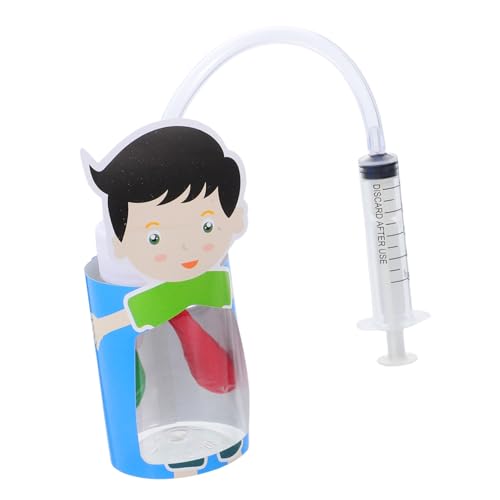 HEMOTON Lungenatmungsmodell Verstellbar Realistische Simulation Atemmechanik Pädagogisches Lehrmittel für Schüler Kindgerechtes Wissenschaftsexperiment zur Atemfunktion von HEMOTON