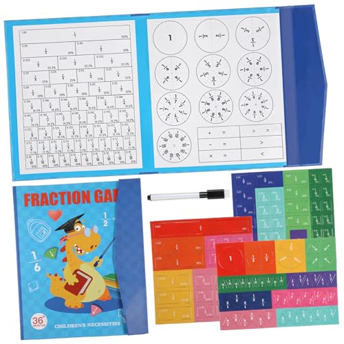 HEMOTON Magnetisches Montessori Bruchrechnen Lernset mit Abwischbarem Magnet Schreibboard Tragbares und Wiederverwendbares Bruchzahlen Übungsheft für Grundschule Magnetische Bruchteil HEMOTON Magnetisches Montessori Bruchrechnen Lernset mit Abwischbarem Magnet Schreibboard Tragbares und Wiederverwendbares Bruchzahlen Übungsheft für Grundschule Magnetische Bruchteil von HEMOTON