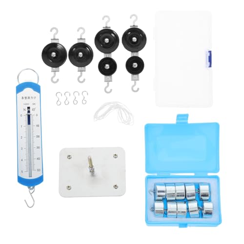 HEMOTON Magnetisches Pulley Block Kit mit Metallbasis Haken Gewichte Kraftmesser für Physikunterricht Mittelschule Stem Experimente Stabiles Magnetisches Design Effiziente HEMOTON Magnetisches Pulley Block Kit mit Metallbasis Haken Gewichte Kraftmesser für Physikunterricht Mittelschule Stem Experimente Stabiles Magnetisches Design Effiziente von HEMOTON