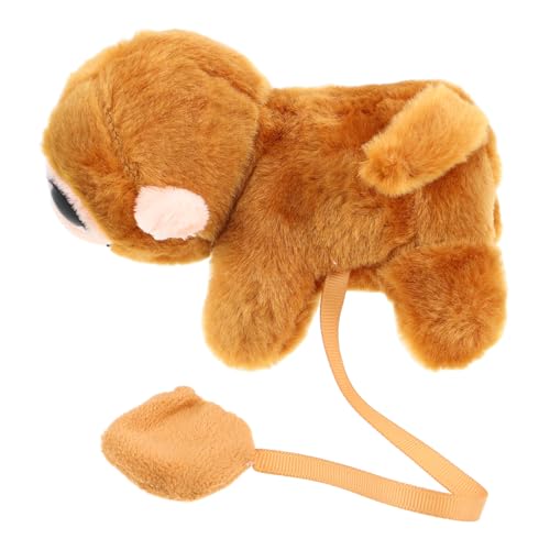 HEMOTON Magnetpuppe Auf Schulter Stofftierdekoration Kuscheltier Zum Geburtstag Stofftierspielzeug Stofftier Magnetische Puppen Verkleiden Kuscheltier Für Mädchen Plüsch Light Brown von HEMOTON