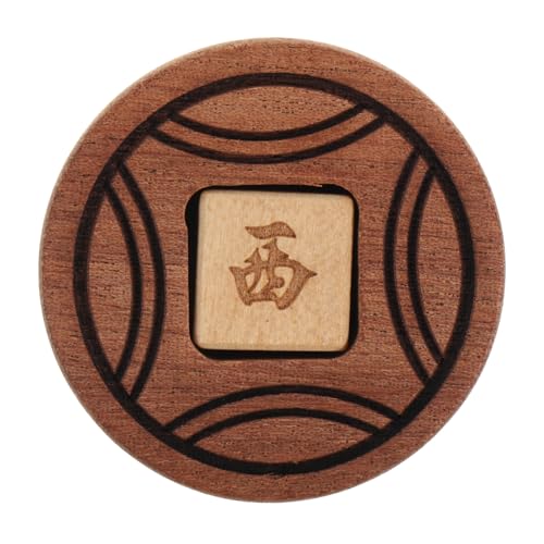 HEMOTON Mahjong Würfel aus Robustem Holz Dekoratives Partyspiel zubehör mit Windrichtung Langlebig und Leicht als Party Highlight und Geschenk für Gesellige Mahjong runden von HEMOTON