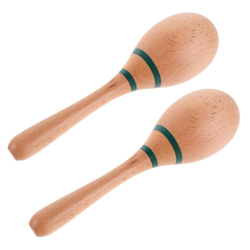 HEMOTON Maracas aus Natürlichem Holz Ergonomische Musikinstrumente für Kleinkinder Orff Percussion Instrumente Sicher und Leicht zu Handhaben für Kindergartenauftritte und Frühe HEMOTON Maracas aus Natürlichem Holz Ergonomische Musikinstrumente für Kleinkinder Orff Percussion Instrumente Sicher und Leicht zu Handhaben für Kindergartenauftritte und Frühe von HEMOTON