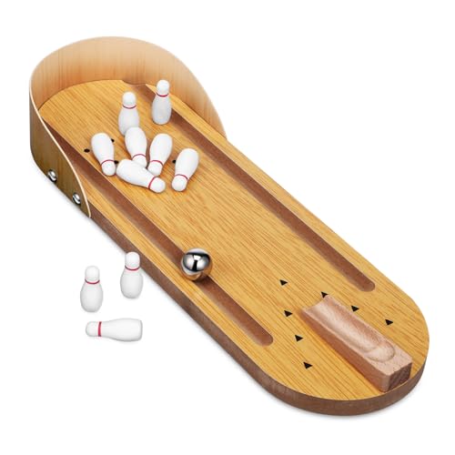 HEMOTON Mini Bowling Set Holz Tischspiel für Erwachsene Tragbares Indoor Kegelspiel für Familie und Party Kompakt Fördert Eltern Junge Mädchen Interaktion Vielseitiges Freizeitspiel HEMOTON Mini Bowling Set Holz Tischspiel für Erwachsene Tragbares Indoor Kegelspiel für Familie und Party Kompakt Fördert Eltern Junge Mädchen Interaktion Vielseitiges Freizeitspiel von HEMOTON