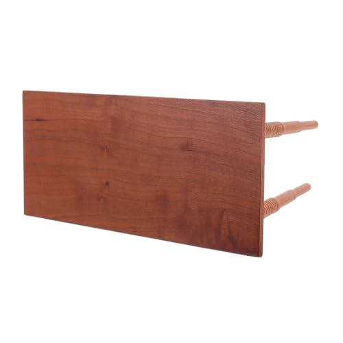 HEMOTON Mini Holztisch Puppenmöbel Miniatur Puppenhausmöbel Tisch Miniatur Esstisch Puppenhaus Essmöbel Puppenhausmöbel Hellbraun von HEMOTON