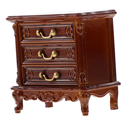 HEMOTON Mini-Kommode Mini-Möbelzubehör kleines Möbelmodell Mini-Puppenhauszubehör Minischrank Mini-Zubehör für Puppen Wohnzimmer Kleiner Schrank Mini-Hausmöbelzubehör Vitrine Abs Brown HEMOTON Mini-Kommode Mini-Möbelzubehör kleines Möbelmodell Mini-Puppenhauszubehör Minischrank Mini-Zubehör für Puppen Wohnzimmer Kleiner Schrank Mini-Hausmöbelzubehör Vitrine Abs Brown von HEMOTON