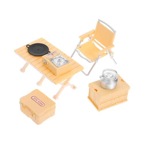 HEMOTON Mini Outdoor Camping Spielset für Realistischem Miniatur Campinggeschirr Klappbarem Stuhl Picknicktisch und Ofen Leicht Tragbar Detailreich für Kreative Rollenspiele und HEMOTON Mini Outdoor Camping Spielset für Realistischem Miniatur Campinggeschirr Klappbarem Stuhl Picknicktisch und Ofen Leicht Tragbar Detailreich für Kreative Rollenspiele und von HEMOTON