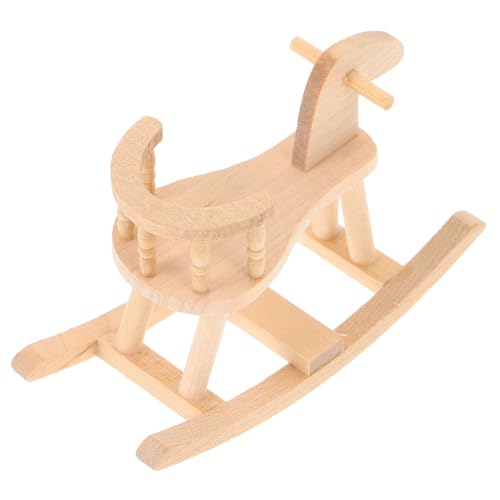 HEMOTON Mini Schaukelpferd Ornament Mini Holzmöbel Schmücken Puppenhaus Holz Dekoration HEMOTON Mini Schaukelpferd Ornament Mini Holzmöbel Schmücken Puppenhaus Holz Dekoration von HEMOTON