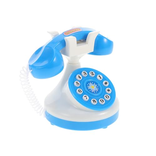 HEMOTON Miniatur Spielzeug Telefon Für Kleinkinder Vintage Spielzeug Festnetztelefon Zur Rollenspiel-interaktion Realistische Blaue Simulation Ohne Batterie HEMOTON Miniatur Spielzeug Telefon Für Kleinkinder Vintage Spielzeug Festnetztelefon Zur Rollenspiel-interaktion Realistische Blaue Simulation Ohne Batterie von HEMOTON