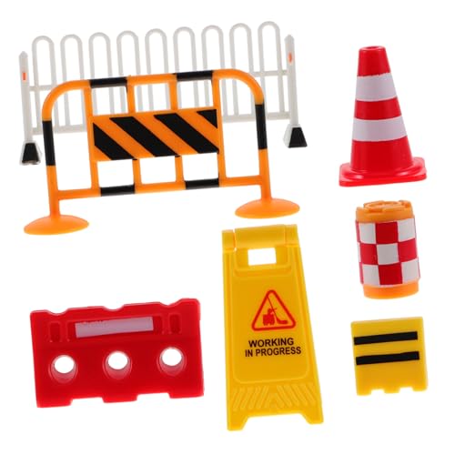 HEMOTON Mini Verkehrsschilder Set Teiliges Lernspielzeug für Interaktive Verkehrszeichen für Kreatives und Verkehrserziehung Robustem Gefertigt von HEMOTON