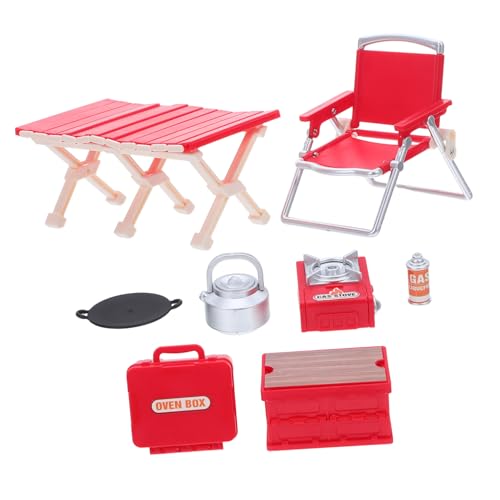 HEMOTON Miniatur Dollhouse Grill mit Klappbaren Stühlen und Picknicktisch Kindgerechtes Outdoor Stabiles Plastik Realistische Camping Szenerie für Rollenspiele HEMOTON Miniatur Dollhouse Grill mit Klappbaren Stühlen und Picknicktisch Kindgerechtes Outdoor Stabiles Plastik Realistische Camping Szenerie für Rollenspiele von HEMOTON