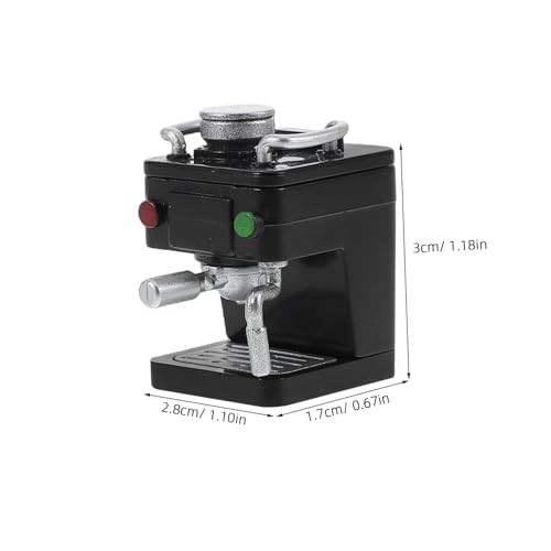 HEMOTON Miniatur Puppenhaus Kaffeemaschine Küchenzubehör DIY Präzise Details Platzsparendes Design Handarbeit für Realistische Puppenhausküchen von HEMOTON