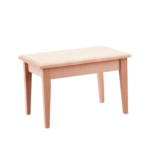 HEMOTON Miniatur Schreibtisch Figuren Mini Puppenspielzeug Puppenmöbel Puppenhausmöbel Wohnaccessoires Kleine Schreibtischmöbel Mini Schubladenschreibtisch Holz von HEMOTON