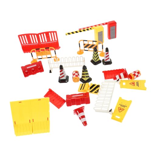 HEMOTON Miniatur Verkehrsschilder Spielzeugset Teiliges Set für Straßenkenntnis und Kreatives im und Außenbereich von HEMOTON