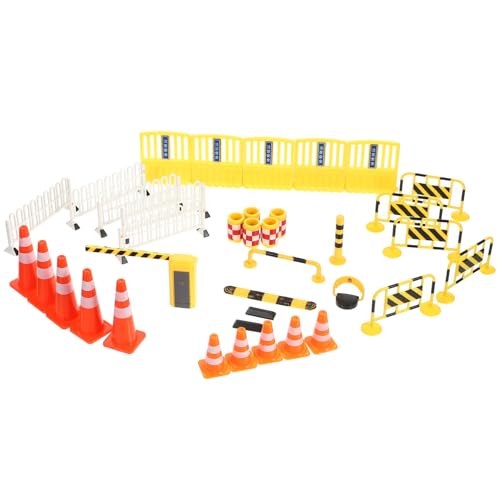 HEMOTON Miniatur Verkehrszeichen für Teiliges zur Verkehrserziehung Simulation von Straßenschildern für Sandkasten Szenarien Interaktive Lernspielzeuge für Jungen und Mädchen von HEMOTON