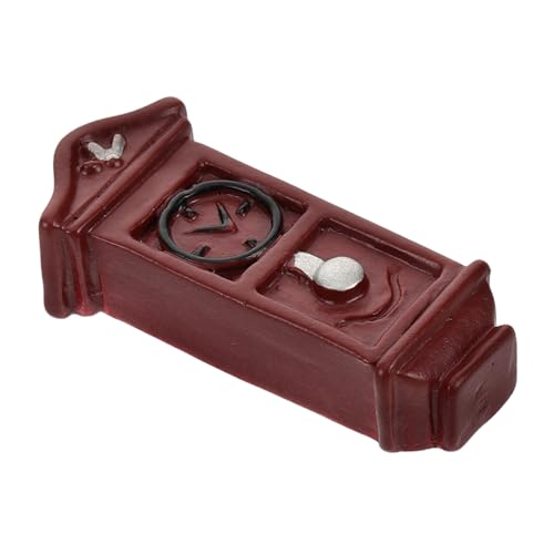 HEMOTON Miniatur Wanduhr Retro Design Kleine Uhr für Puppenhaus Kompaktes Vintage Modell für Schreibtisch Dekoration und Fotografie Requisite Charmante Miniatur Wohnaccessoire von HEMOTON