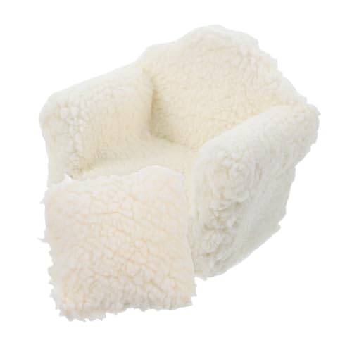 HEMOTON Miniaturisiertes Puppenhaus Sofa mit Kissen Elegantes Einzelsofa für Puppenhaus Dekoration und Spielzeugzubehör für Sammler HEMOTON Miniaturisiertes Puppenhaus Sofa mit Kissen Elegantes Einzelsofa für Puppenhaus Dekoration und Spielzeugzubehör für Sammler von HEMOTON