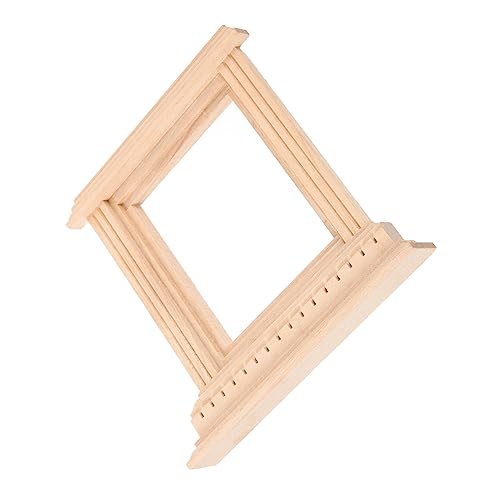 HEMOTON Miniaturmöbel Feentüren für Bäume im Freien Mini-Essen holzspielsachen Desk Decoration DIY-Zubehör Dollhouse Furniture DIY-Fenster Miniaturfenster aus Holz hölzern von HEMOTON