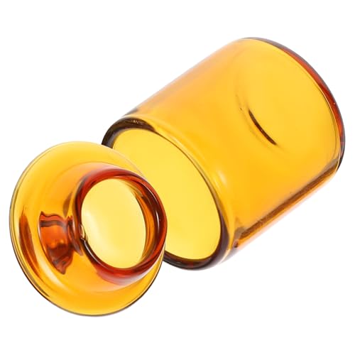 HEMOTON Miniglas Retro Styles House Decoration Jewellery Box Miniaturhauszubehör Hausdekoration Dosendeckel wiederverwendbar Netz dekorative Schmuckdosenmodelle Mini-Glasverzierungen Brown von HEMOTON