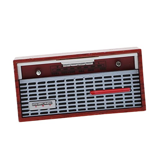 HEMOTON Modell Radio Simulation Radio Modell Simuliertes Radio Puppenhaus Dekoration Puppenhaus Mini Radio Mini Modell Kunststoff Radio Dekoratives Mini Radio Mini von HEMOTON