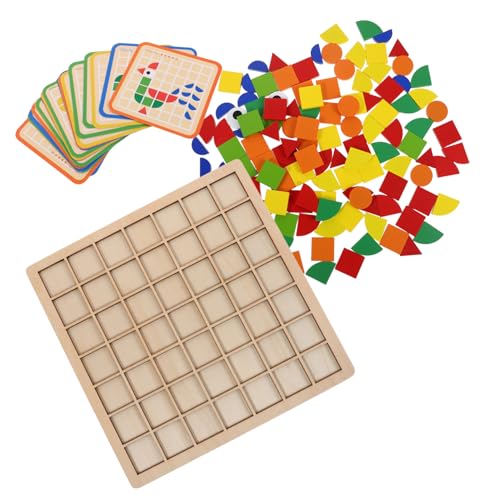 HEMOTON Montessori Holzspielzeug Teiliges Tangram Formpuzzle aus Natürlichem Holz für Kleinkinder Pädagogisches Montessori Lernspielzeug zur Feinmotorik und Formwahrnehmung im HEMOTON Montessori Holzspielzeug Teiliges Tangram Formpuzzle aus Natürlichem Holz für Kleinkinder Pädagogisches Montessori Lernspielzeug zur Feinmotorik und Formwahrnehmung im von HEMOTON