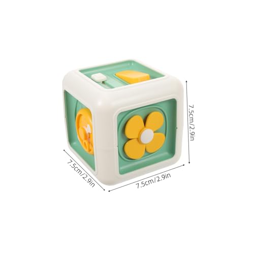 HEMOTON Montessori Lernspielzeug Busy Activity Cube für Kleinkinder Sechseitiger Motorikwürfel zur Frühkindlichen Pädagogisch Spielerisch Logisches und Feinmotorik Trainierend Geeignet von HEMOTON