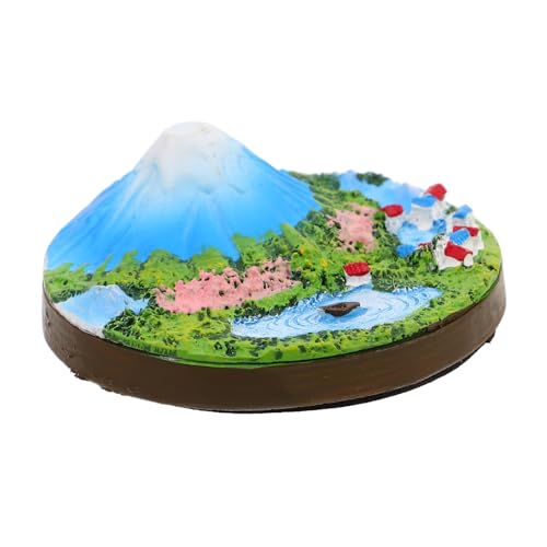 HEMOTON Ornamente Für Wohnzimmer - Landschaftsdekor Handbemalte Miniatur-Bonsai-Berge von HEMOTON