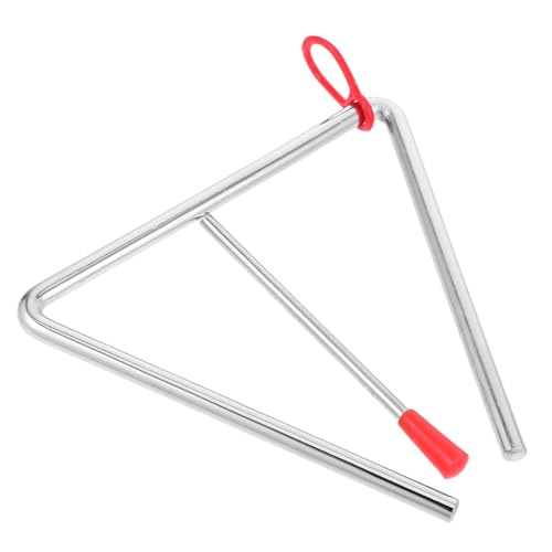 HEMOTON Musik Dreieck Percussion Instrument aus Robustem Eisen mit Schlägel für Musik Früherziehung Rhythmusförderndes Musikinstrument für Mädchen und Jungen Lernspiel HEMOTON Musik Dreieck Percussion Instrument aus Robustem Eisen mit Schlägel für Musik Früherziehung Rhythmusförderndes Musikinstrument für Mädchen und Jungen Lernspiel von HEMOTON