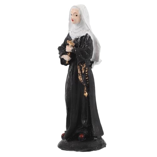 HEMOTON Einzigartige Harz Jungfrau Maria Ornamente Nonne Statue Kruzifix Wohnkultur Sand Tisch Figur Halloween Dekoration HEMOTON Einzigartige Harz Jungfrau Maria Ornamente Nonne Statue Kruzifix Wohnkultur Sand Tisch Figur Halloween Dekoration von HEMOTON