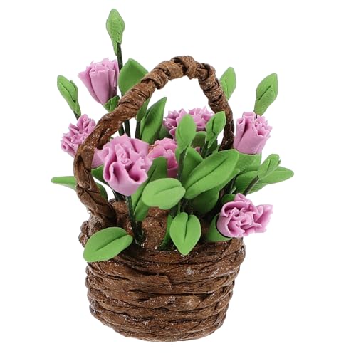 HEMOTON Obstkorb Modell Pflanze Blumentopf Grüne Ornamente Blumenkorb Ornament Miniatur Ornamente Mini Miniatur Blumenkorb Figur Ton HEMOTON Obstkorb Modell Pflanze Blumentopf Grüne Ornamente Blumenkorb Ornament Miniatur Ornamente Mini Miniatur Blumenkorb Figur Ton von HEMOTON