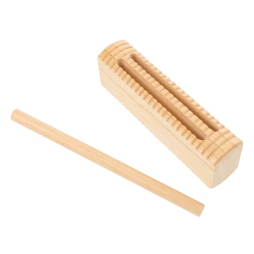 HEMOTON Orff Holz Rhythmusblock mit Schlägel Robustes Percussion-Instrument für Kleinkinder Leicht Tragbar Fördert Frühkindliche Musikbildung und Familienzusammenhalt von HEMOTON