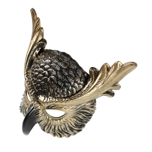 HEMOTON Owl Masquerade Maske Leicht Verstellbar Für Erwachsene Bequeme Kunststoff Halbgesichts Tiermaske Für Karneval Halloween Cosplay Party HEMOTON Owl Masquerade Maske Leicht Verstellbar Für Erwachsene Bequeme Kunststoff Halbgesichts Tiermaske Für Karneval Halloween Cosplay Party von HEMOTON