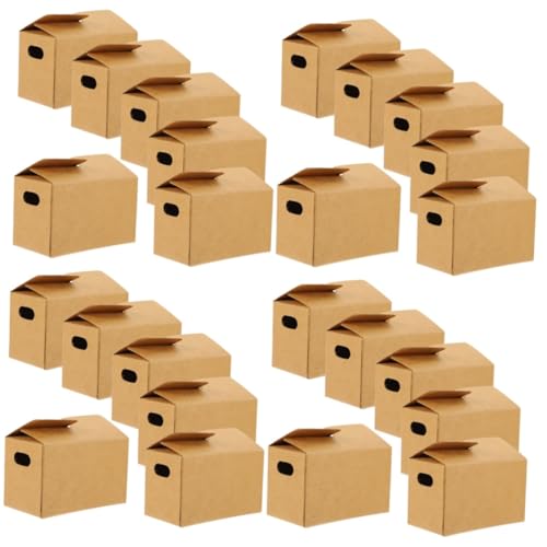 HEMOTON Packung Mit 40 Stück Puppenhaus Karton Kinderspielzeug Kinder bastelset Mini- Mini-Möbel Ornament Spielzeuge Expressboxen simulieren Kinder DIY Boxen Essen Spielen kleine Kiste von HEMOTON