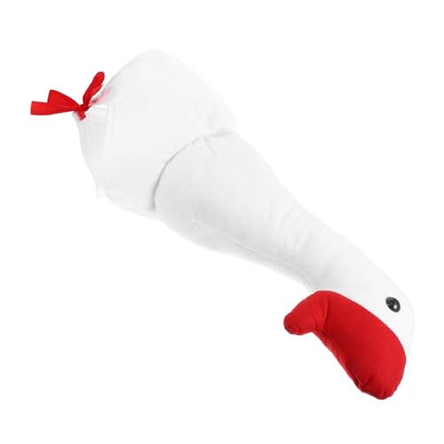 HEMOTON Plüsch Gänsehut Weiß Kuscheliger Tierkopfschmuck Lustiger Party Foto Requisit Leicht Und Bequem Für Erwachsene von HEMOTON
