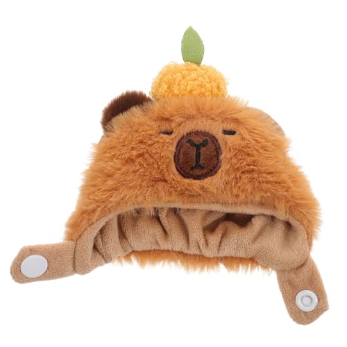 HEMOTON Plüsch Puppenmütze Kuscheliges Cartoon Tierkopfbedeckung Puppenzubehör Weicher Bequemer Capybara Hut Für Kreatives Ankleiden Und Einfaches Outfitwechseln HEMOTON Plüsch Puppenmütze Kuscheliges Cartoon Tierkopfbedeckung Puppenzubehör Weicher Bequemer Capybara Hut Für Kreatives Ankleiden Und Einfaches Outfitwechseln von HEMOTON