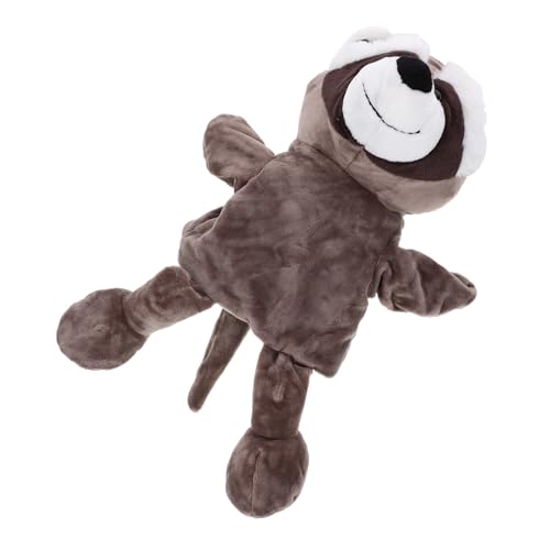 HEMOTON Plüsch Waschbär Handpuppe Weiches Stofftier Interaktives Erzählspielzeug für Junge Mädchen und Eltern Eltern Junge Mädchen bindung und Spielerischen Entwicklung von HEMOTON