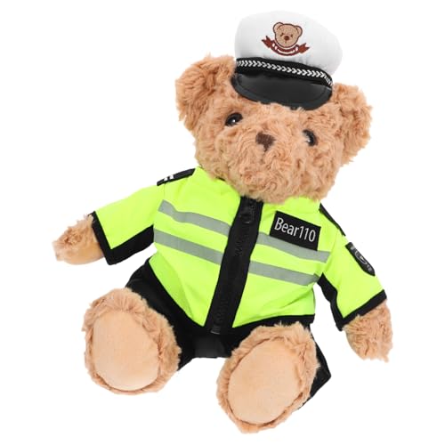 HEMOTON Plüschbär Polizeibär Kuscheltier für Jungen und Mädchen zur Geburtstagsfeier Fördert und Freude Beim von HEMOTON