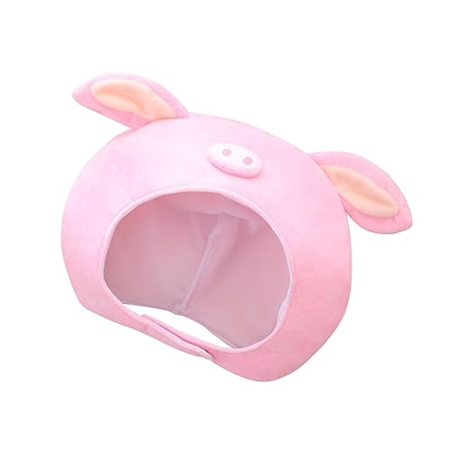 HEMOTON Plüschschwein tiermütze tier kostüm elefant kostüm hut Tierischer Cosplay-Hut kuscheltier Tiara Cosplay-Kopfbedeckung Cartoon-Hut Requisiten Schweinehut Kleidung Kind Rosa von HEMOTON