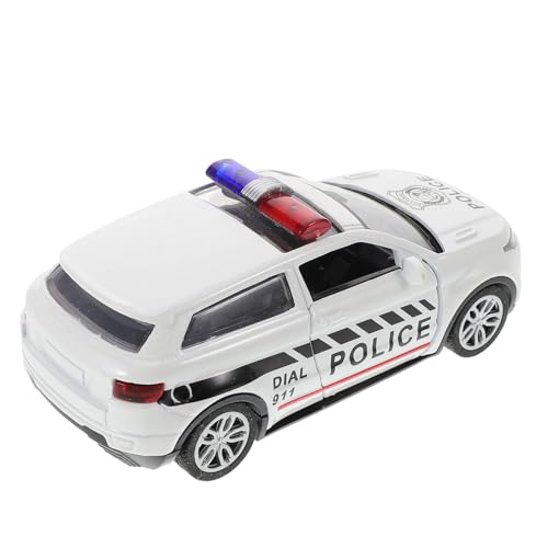 HEMOTON Polizeiautomodell Sammlerautos Polizeiauto Kleinkinderautos Mini-Auto- polizeiauto : Maßstab Polizeiauto Modellautos für Polizeiautos Legierung von HEMOTON