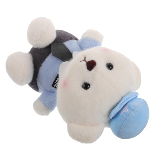 HEMOTON Polizeibär Valentinstag Kuscheltiere Bär Kuscheltiere Kuscheltier Kuscheltiere Für Freundin Kuschelbär Kissen Kinderspielzeug Bär Stab Bär Plüsch Himmelblau von HEMOTON