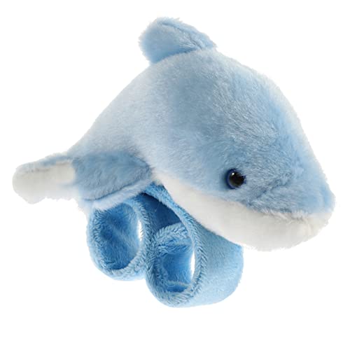 HEMOTON Pop-Kreis-Armband tierischer Schlüsselanhänger Innenraumaufkleber Dekoration Dekoration Schlange Schlüsselanhänger zappeln Spule Abs Partygeschenke Party-Slap-Armbänder Plüsch Blue von HEMOTON