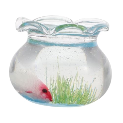 HEMOTON Puppenhaus Aquarium Künstliche Dekorationen Tischstativ Dekorative Vogeldekoration Hocker Kleine Fischstatuen Dekorative Stativform Dekoration Filmrahmen Bausatz Rahmen von HEMOTON